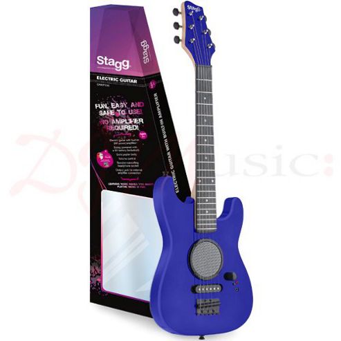 Image of Stagg 1/2 Size Kids Electric Guitar With Amp - Blue