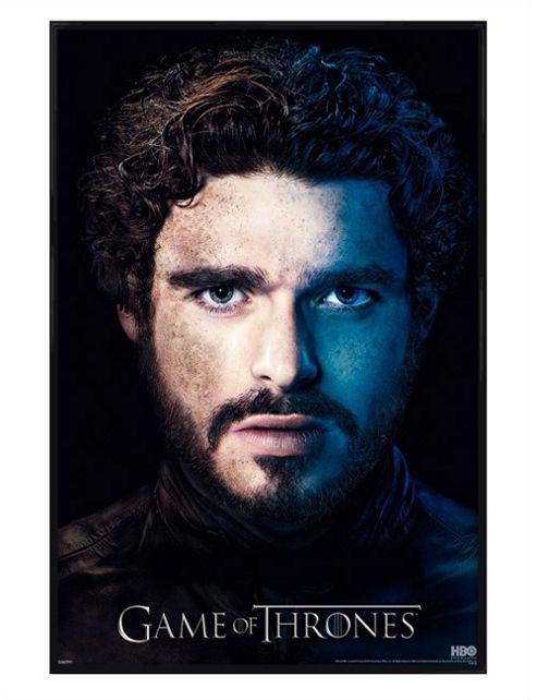 Image of Gloss Black Framed Game Of Thrones Robb Stark Poster