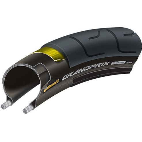 Image of Continental Grand Prix Black Chili Rigid Tyre In Black - 650 X 23mm