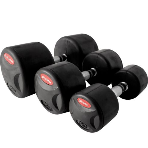 Image of Bodymax Pro Rubber Ii Dumbbells - 2 X 27.5kg
