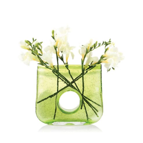 Image of Home Essence Bliss Rectangle Vase - Green