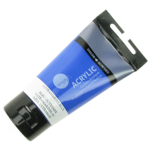 Image of Daler Simply Acrylic Ultramarine Blue 75ml
