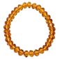 Yellow Glass Bead Stretch Bracelet