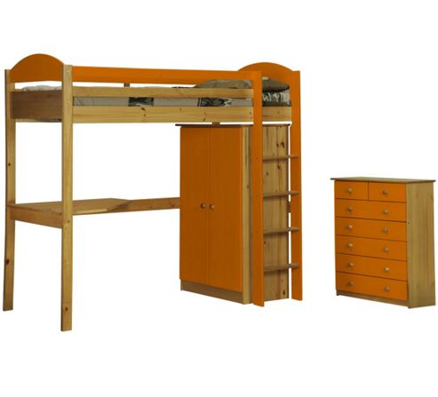 Image of Maximus High Sleeper Set 2 Antique With Orange Details