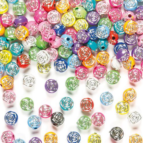 Image of Rose Sparkle Beads (pack Of 400)