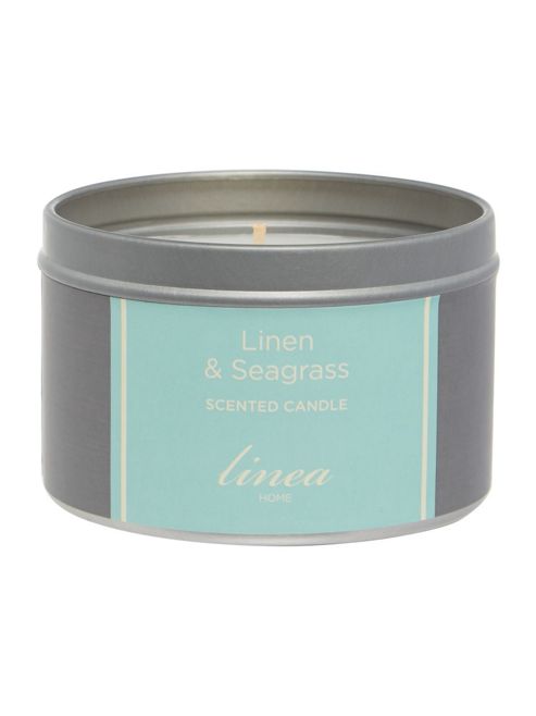 Image of Linen & Seagrass Tin Candle