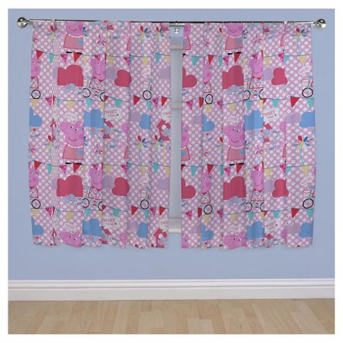 Image of Peppa Pig Curtains W168x137cm (66x54")