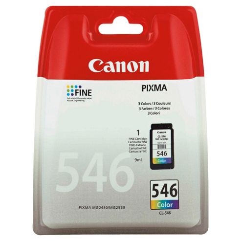 Image of Canon Cl-546 Pixma Printer Ink - Tri-colour