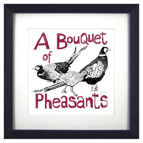Image of Animal Friends Framed Print - Phesants