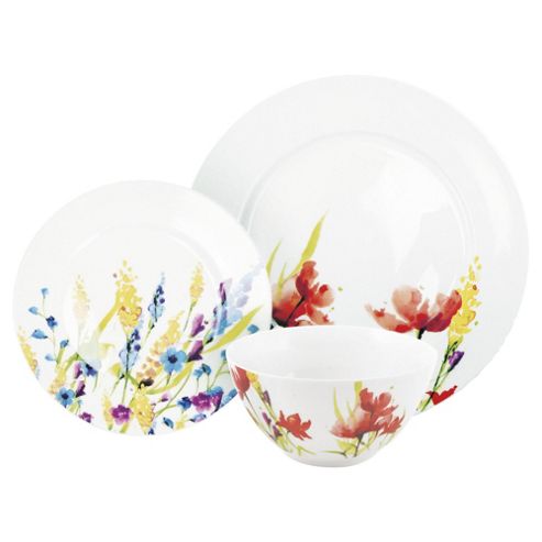 Image of Meadow Flower Dinner Set, 12 Piece, 4 Person, Porcelain