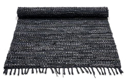 Image of Rug Solid Black Rug - 90cm X 60cm (2 Ft 11.5 In X 1 Ft 11.5 In)