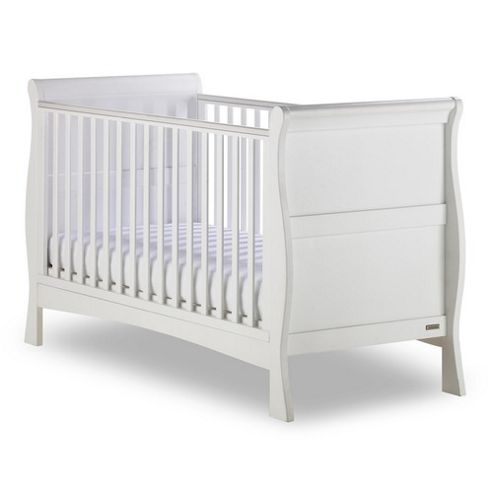 Image of Izziwotnot Bailey Sleigh Cot Bed In White