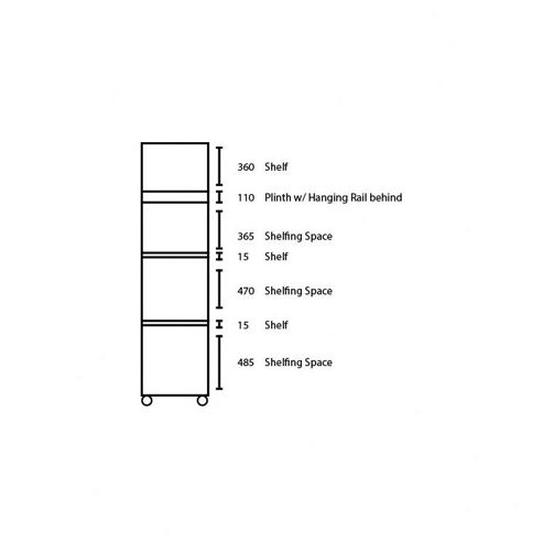 Image of Ideal Furniture Bobby Triple Plain Wardrobe - Beech