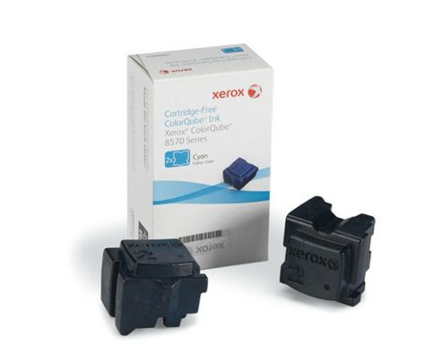 Image of Xerox Ink Sticks For Colorqube 8570 Printers (2 Sticks) - Cyan