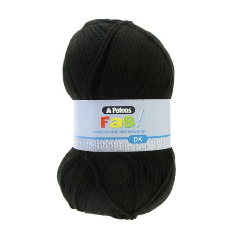 Image of Patons Fab Dk Yarn 100g - Black