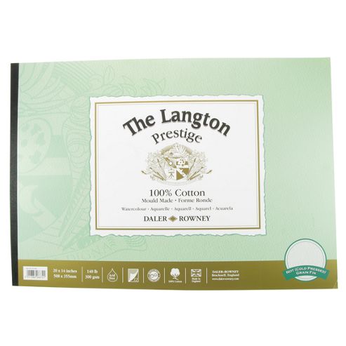 Image of Daler Langton Prestige Watercolour Cp Pad 20 X 14.