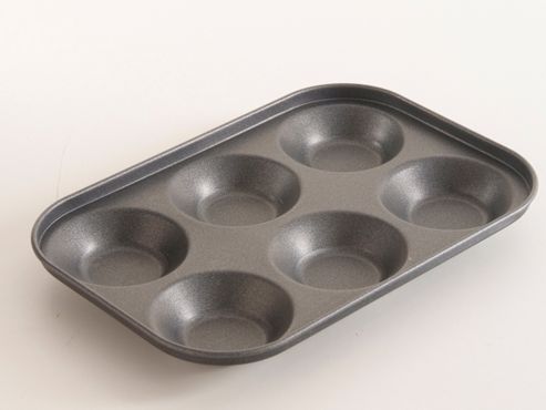 Image of Homebake 4000 N/s Deep Bun Tray 6 Cup 24x17cm