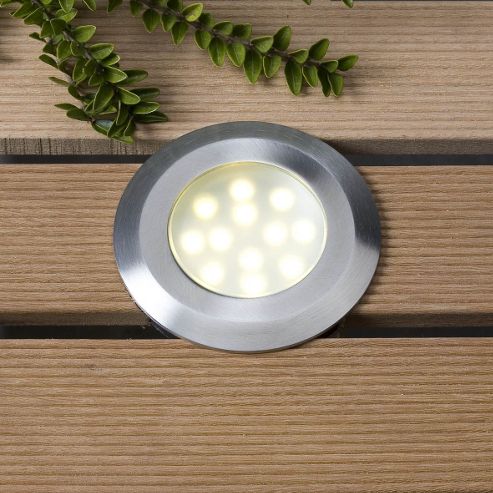 Image of Garden Lights Aureus 11.5cm Recessed Light In Stainless Steel