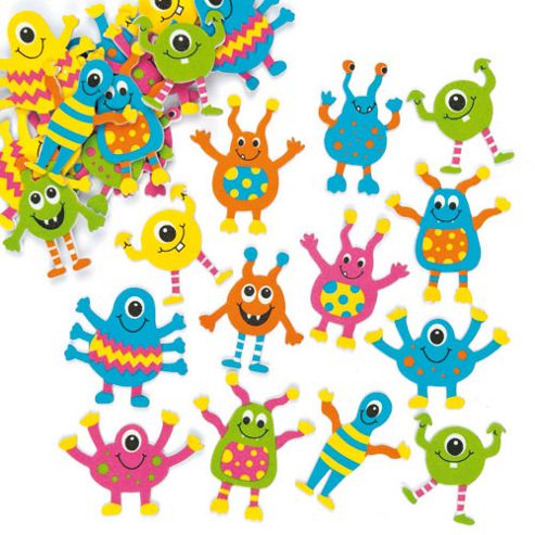 Image of Monster Foam Stickers-pack Of 100 Children Art