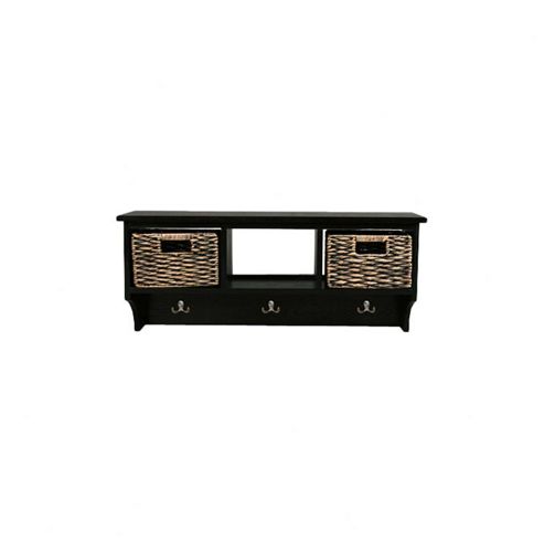 Image of Techstyle Wall Cubby - Brown / Black