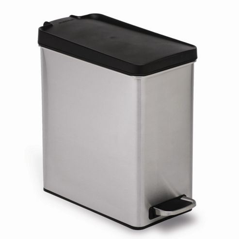 Image of Simplehuman 10 Litres Profile Pedal Bin In Brushed Stainless Steel