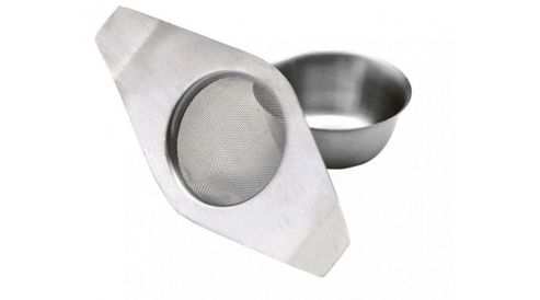 Image of Le'xpress Stainless Steel Double Handled Tea Strainer