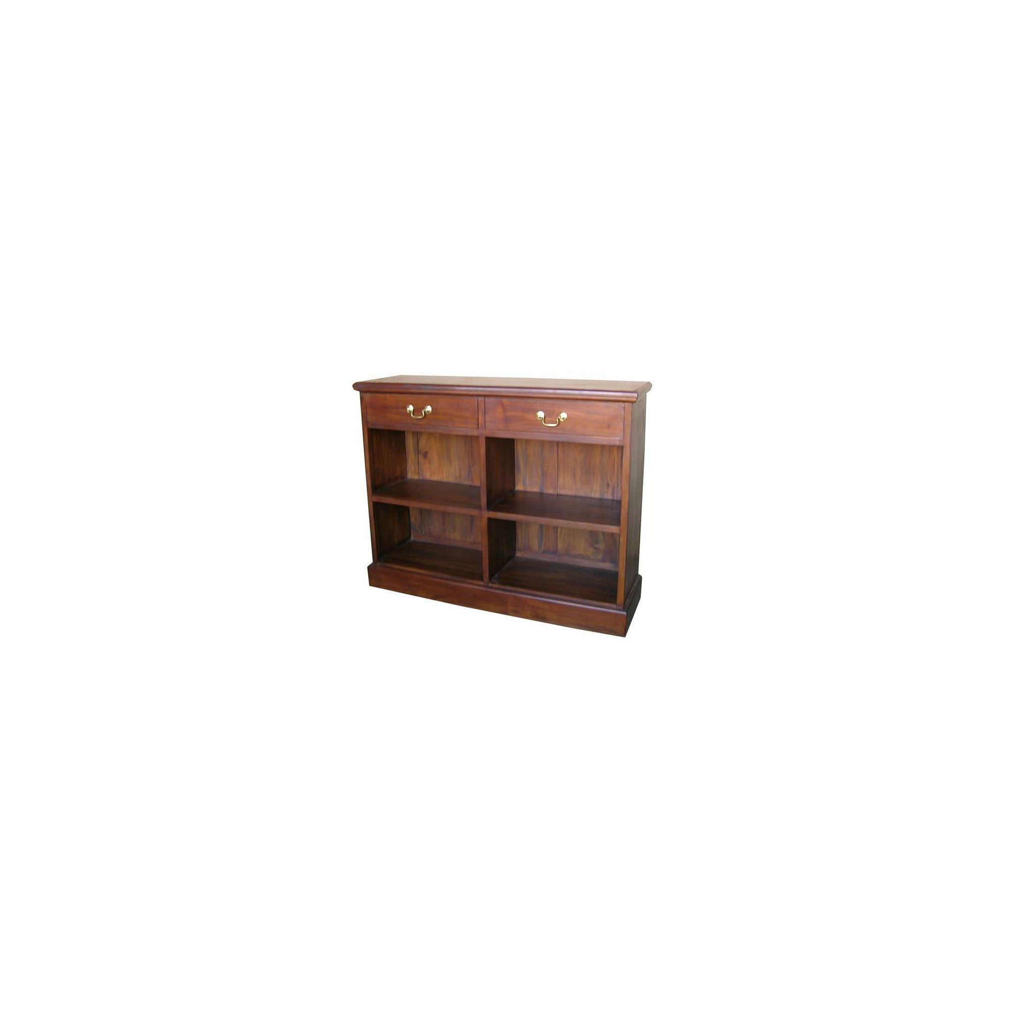 Lock stock and barrel Mahogany 2 Drawer Low Bookcase in Mahogany at Tescos Direct