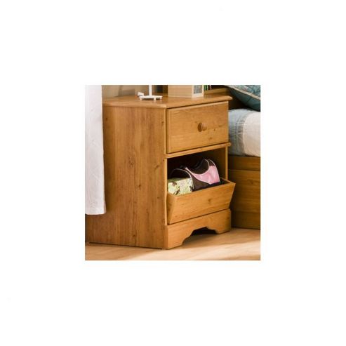 Image of South Shore Amesbury 1 Drawer Treasures Bedside Table