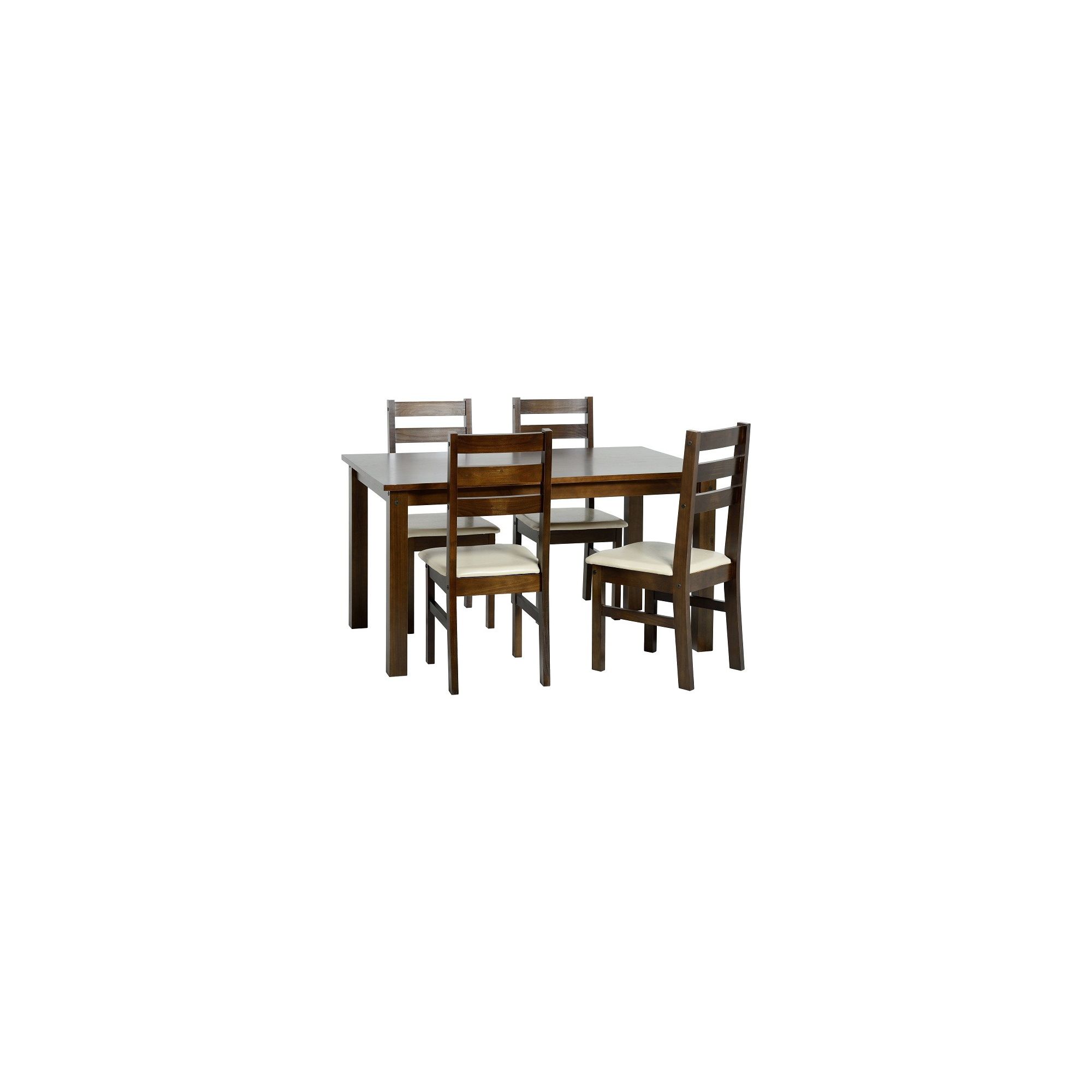 Home Essence Eclipse 5 Piece Dining Set - Oak at Tesco Direct