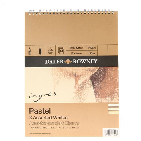 Image of Ingres Sp.3ass.wht.150g 12x9"