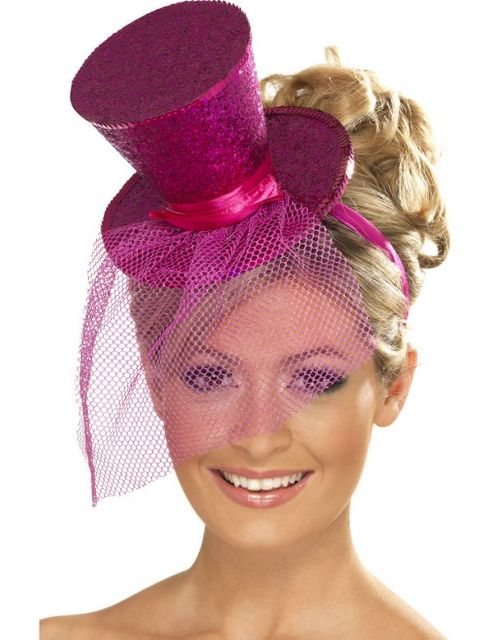 Image of Mini Top Hat (pink Glitter)