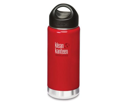 Image of Klean Kanteen 473ml Wide Insulated Drinks Bottle Sangria Red (w Loop Cap)