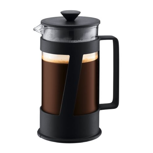 Image of Bodum Crema 8 Cup 1.0l Cafetiere, Coffee Maker, Black