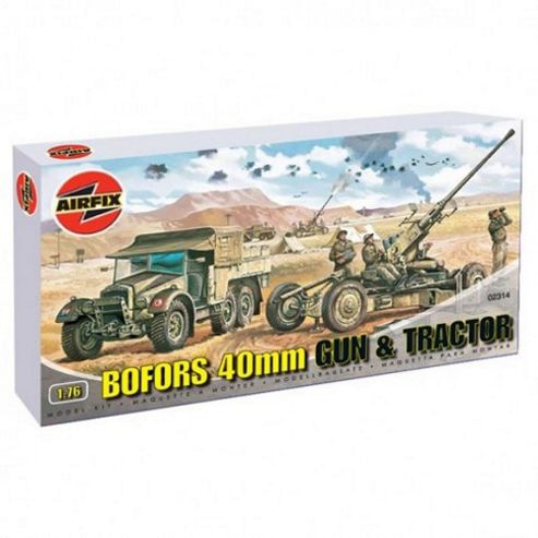 Image of Bofors 40mm Gun & Tractor (a02314) 1:76