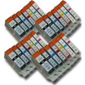 28 Chipped Compatible Canon PGI-5 & CLI-8 Ink Cartridges