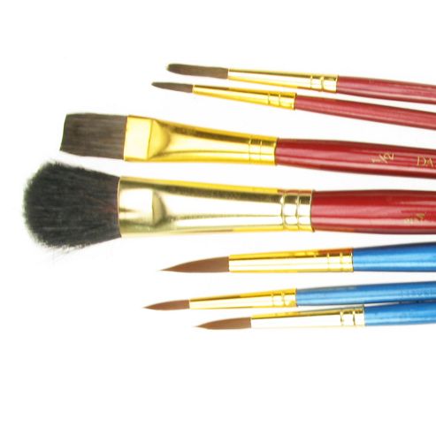 Image of Daler Simply Watercolour Brush Set - 7 Piece Assorted Brushes