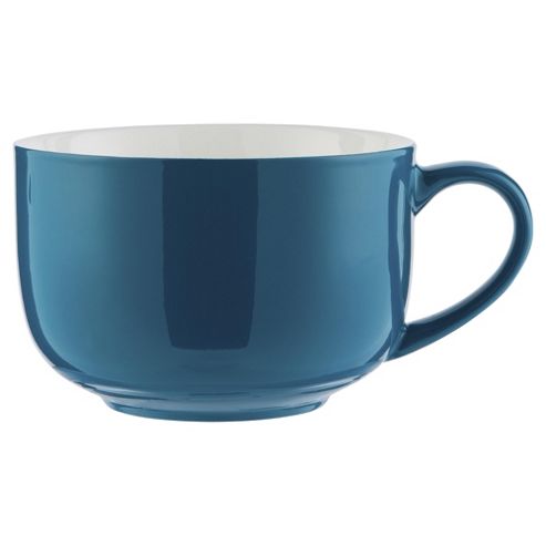 Image of Tesco Large Cappuccino Mug, Blue