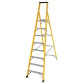 Trade 8 Tread GRP Fibreglass Platform Step Ladder