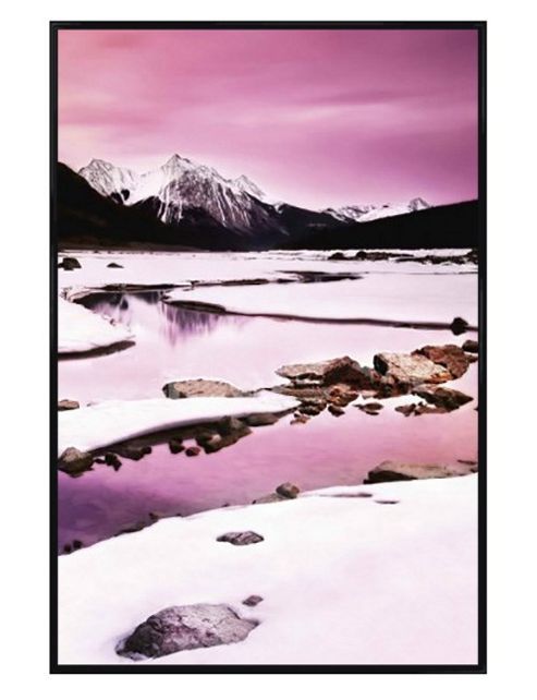 Image of Chris Knorr Gloss Black Framed Snow Covered Mountain Poster