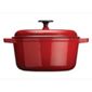 Kitchen Craft Kccecasrd24 Cast Iron Casserole Red 3.8L