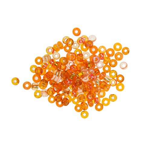 Image of Czech Seed Bead 6/0 S/l Orange Mix
