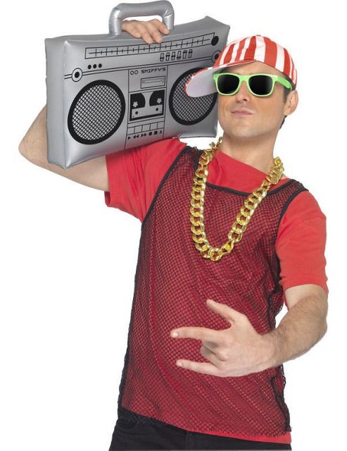 Image of Inflatable Ghetto Blaster Silver