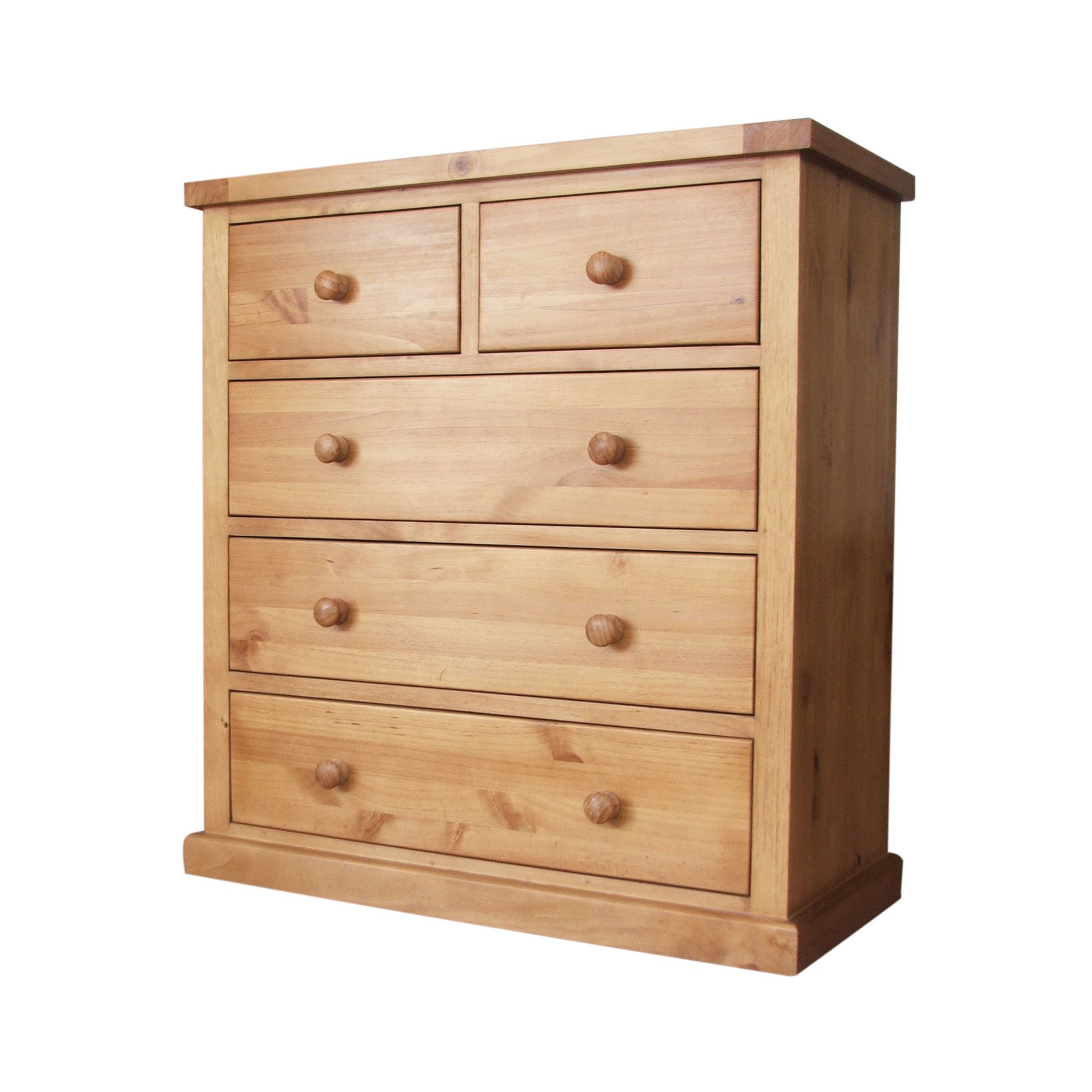Thorndon Kempton Bedroom Five Drawer Chest in Hand Waxed at Tesco Direct
