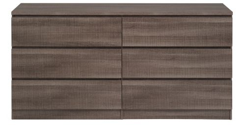 Image of Parisot Home 6 Drawer Chest - Liquorice Oak