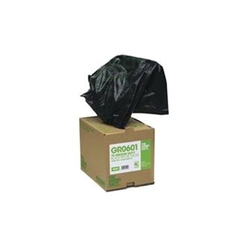 Image of The Green Sack Refuse Bag Heavy Duty Black In Dispenser Pack Of 75 Gro604