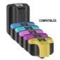 6 Compatible Ink Cartridges to Replace HP 363 - Cyan / Light Cyan / Yellow / Magenta / Light Magenta / Black (Capacity: 47 ml)