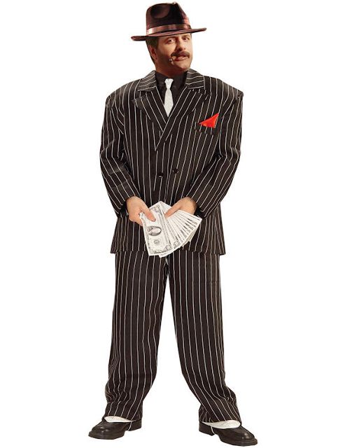 Image of Men's Chicago Gangster Costume (plus Size)