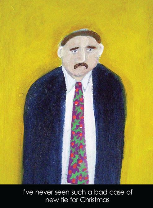 Image of Holy Mackerel New Tie For Christmas Greetings Card