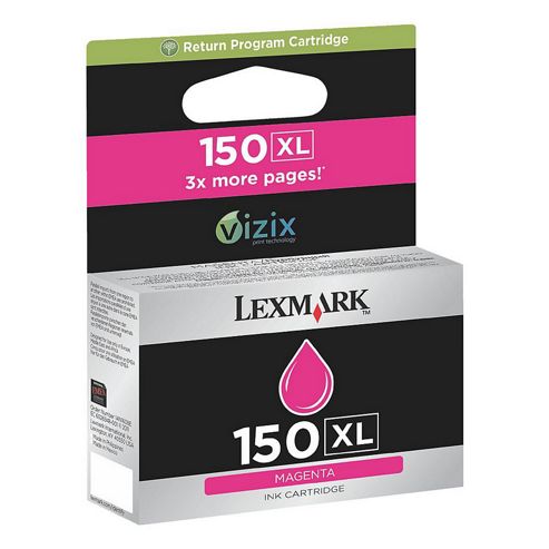 Image of Lexmark 150xl Magenta Return Program Ink Cartridge For Lexmark Pro715 And Lexmark Pro915