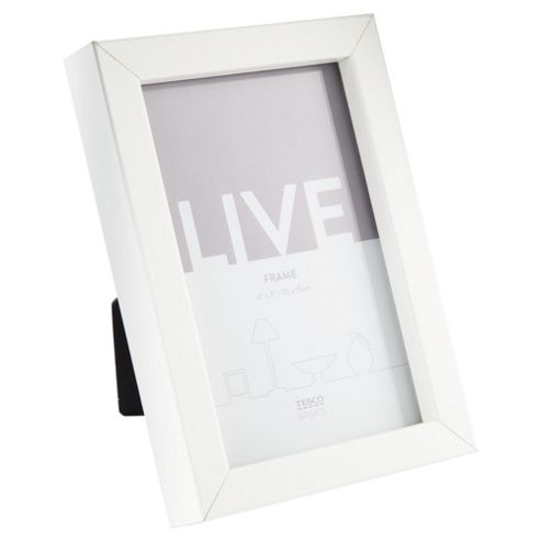 Image of Tesco Basic Photo Frame White 4 X 6"